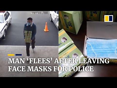 China coronavirus: Chinese man ‘flees’ after leaving face masks for police officers