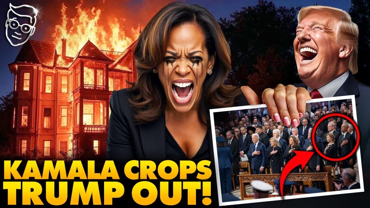🚨Kamala’s California Home Burglarized in Fire as Raging Kamala CROPS Trump out of Presidential Photo