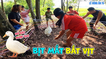 Thử Thách BỊT MẮT BẮT VỊT Dễ Ợt Nhận Ngay 200K | Lê Hồng Ân TV