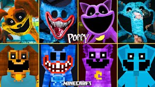 Poppy Playtime Chapter 3 ALL JUMPSCARES vs MINECRAFT