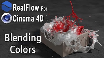 Realflow for c4d: blending colors with vertex map