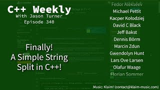 C   Weekly - Ep 340 - Finally! A Simple String Split in C  !