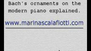 Bach Ornaments explained in video