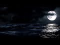 [10 Hours] Moon and Ocean at Night (Rendered) - Video & Soundscape [1080HD] SlowTV