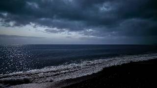 Dark Clouds Over the Sea | Gentle Ocean Waves for Sleep & Relaxation