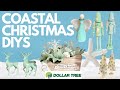 🐚 BEAUTIFUL Coastal Farmhouse Christmas BEACH DIYs (Dollar Tree) Hacks