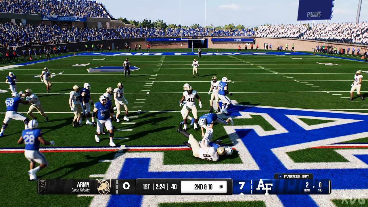 College Football 25 - Army Black Knights vs Air Force Falcons ...