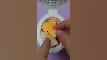 Popping pimples mochi squishy - self care the most adorable snail fidget toy, before and after.