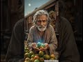 Grandma drops a mango in the dessert while returning home by train i mango plant grows🌝#ai#tranding