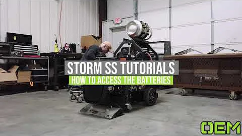 How to Access the Batteries on the Storm SS Ride-On Floor Scraper