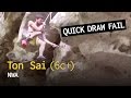 Quick draw fail on Gibbons Roof, Ton Sai - NWA (6c+)