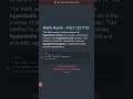 ⭐ Math Asinh Method - Part 127/715 | Software Engineer Tips #shorts #javascript