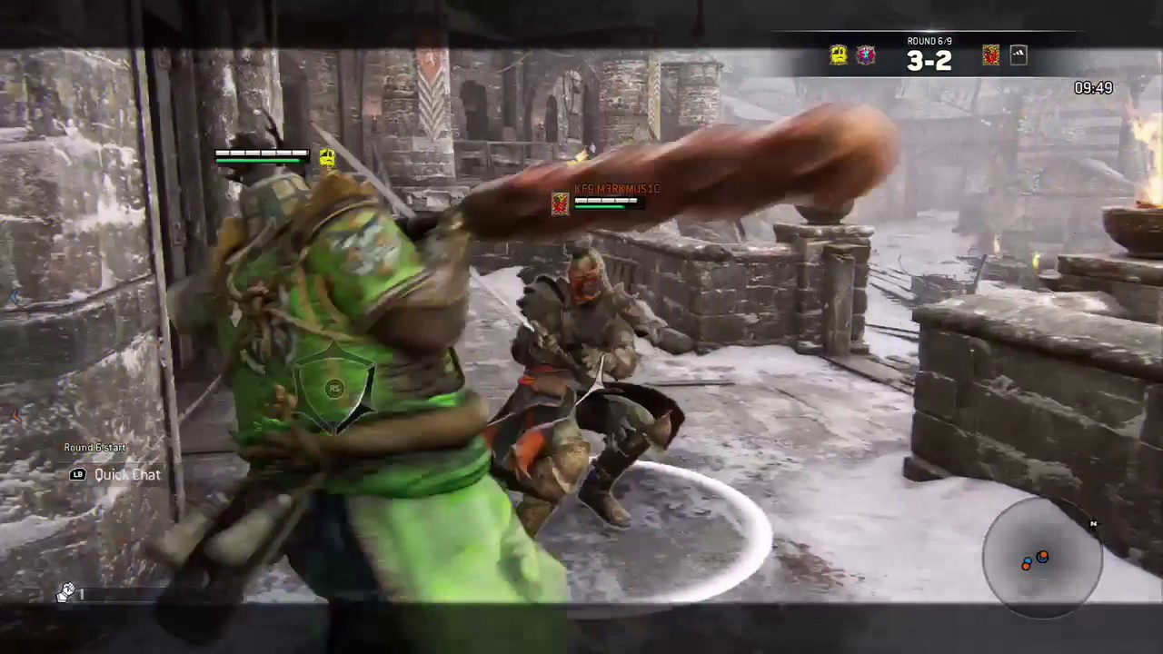 For Honor - Shugoki Runs Literally Through A Warden!