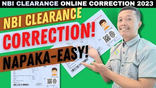 NBI Clearance Correction | NBI Clearance Wrong Spelling/Error/Change Status Step-By-Step Process