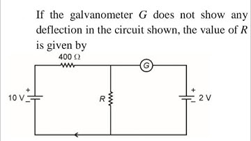If the galvanometer G does not show any deflection in the circuit shown, the value of R is given by