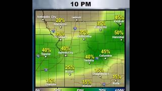 Hour-by-hour look at rain chances this evening