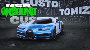 NFS Unbound: Bugatti Chiron - Customization & Gameplay