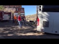 Tour Bus Gets Stuck in Jerome, Arizona