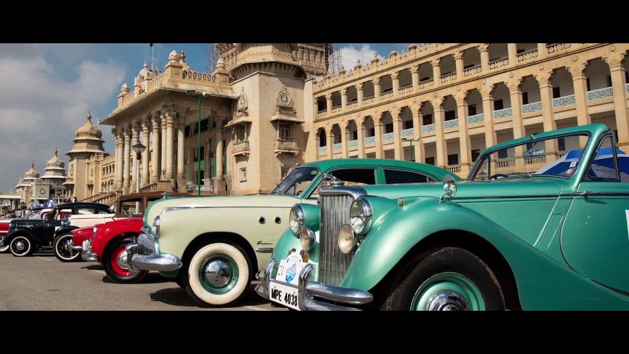 The Royal Classic Car Drive to Mysore 2018 YouTube