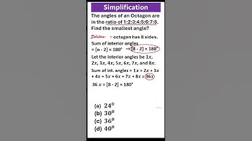 Calculate angles of irregular 8 sided Polygon #octagon