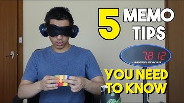 3BLD - How to Memorise FASTER 😮 | 5 Memo Tips You Should Know