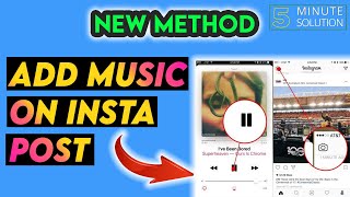 How to add music on Instagram post 2023 [EASY]