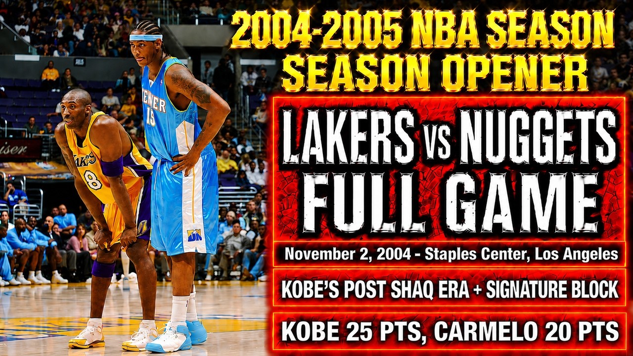 2004-2005 NBA Season Opener🔥Kobe Begins Post-Shaq Era | Lakers vs