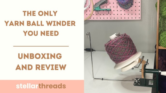 Hiboom Yarn Ball Winder Large Capacity for Crocheting Yarn