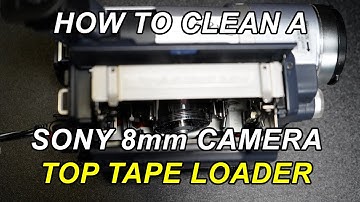 Hoe maak je de kop van een Sony 8mm-camera schoon voor een camera met bovenlader?