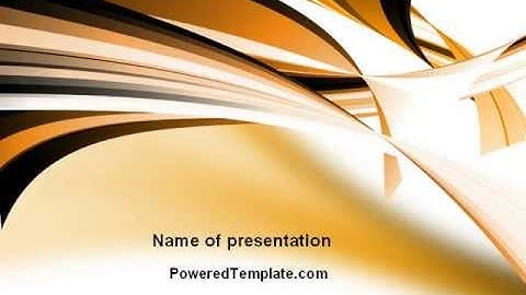 Abstract Light Brown Stripes PowerPoint Template by PoweredTemplate.com