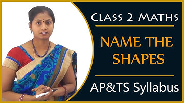 #Class 2 Mathematics | Name the shapes | Easy Maths in Telugu Explanation