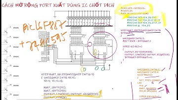 Sử dụng 74595 mở rộng port điều khiển 16 led đơn