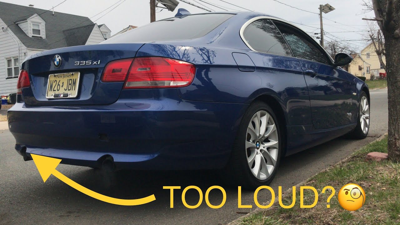 BMW 335i Muffler Delete (Before/After) YouTube