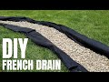 Drain franais bricolage  solution de drainage de cour bon march  point 1