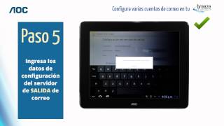 Configuración de cuentas de correo en tu Breeze Tablet screenshot 3