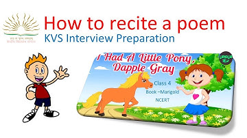 How to recite an ENGLISH POEM | KVS Interview preparation | Netone Study