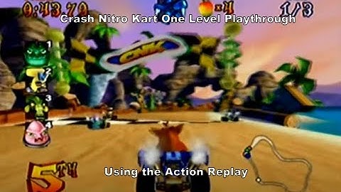 Crash Nitro Kart Wumpa Cup One-Level Playthrough using the Action Replay for Gamecube :D #GameCube