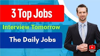 3 Top Jobs Daily Jobs Ke Liye Subscribe My Channel