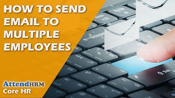 How to send email to multiple employees in Lenvica HRMS