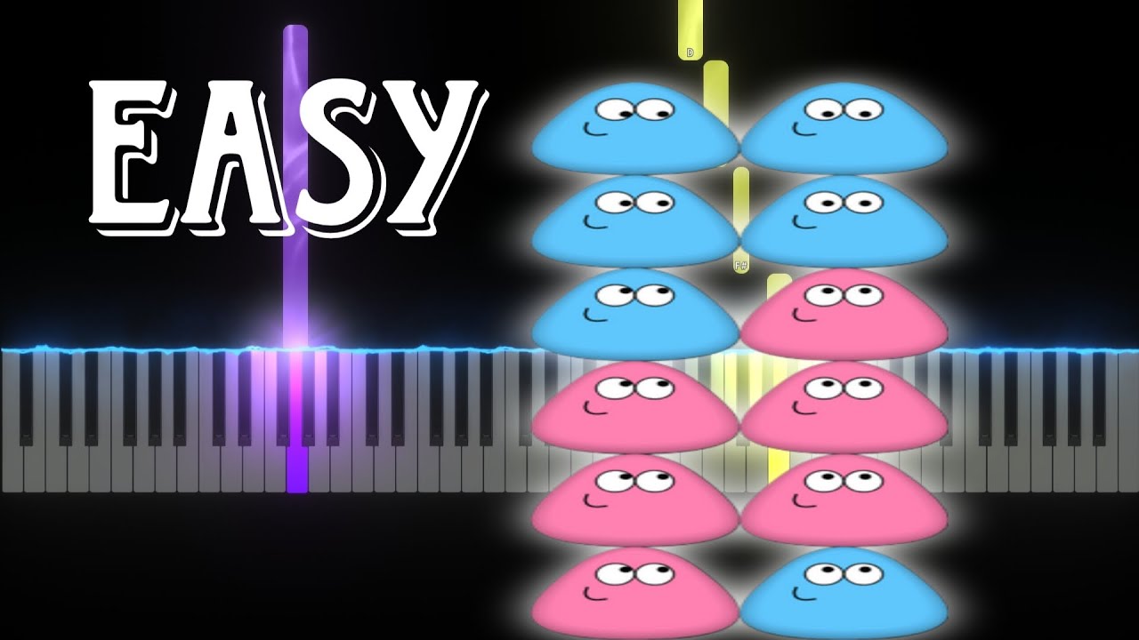 Color Tap Song - Pou 3D (Easy Piano Tutorial)