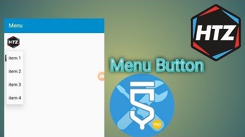 How To Make Menu Button In Sketchware ||#haidertechnozone#786