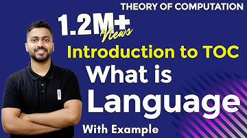 Lec-2: Introduction to TOC | What is Language in TOC with Examples in Hindi