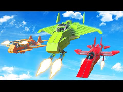 FIGHTER JET BUILD CHALLENGE! (Trailmakers)