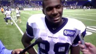 CoachA@Cowboys Training Camp With Dez Bryant