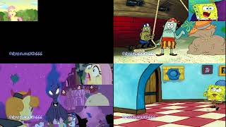 ᴴᴰ SpongeBob vs My Little Pony Sparta Remix QuadParison