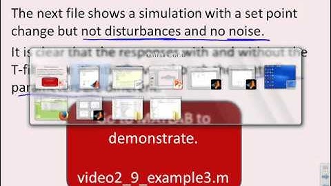 Generalised Predictive Control  2_9 - Numerical examples with a T-filter