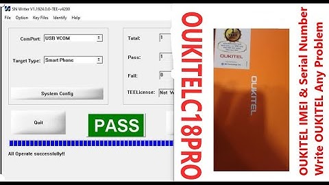 OUKITEL C18 PRO PROBLEM SOLVE & IMEI AND SERIAL NUMBER WRITE