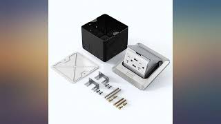 KYHSHJ Pop Up Floor Electrical Outlet with 20 Amp Stainless Steel TR Receptacle review