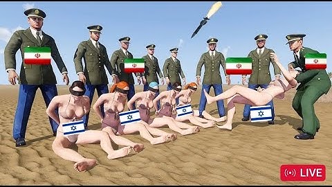 Iranian Fighter Jets & Helicopters Attack on Israeli Military Convoy & Airport of Tel-Aviv - GTA 5