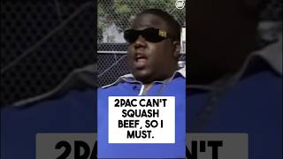 B.I.G.'s Mission: Ending Hip-Hop's Beef After Tupac's Death #shorts